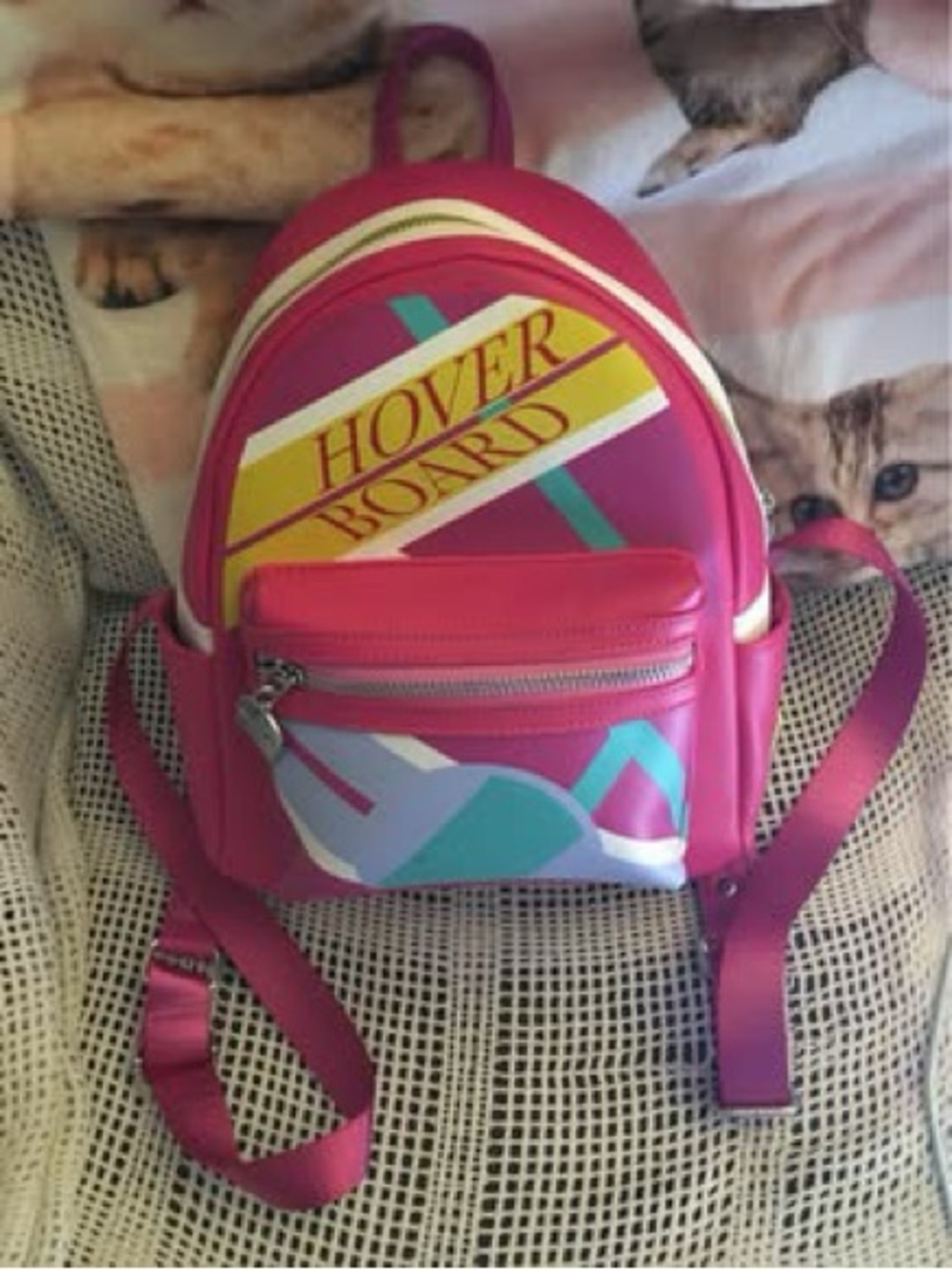 Loungefly Pink Hover Board Graphic Mini Backpack